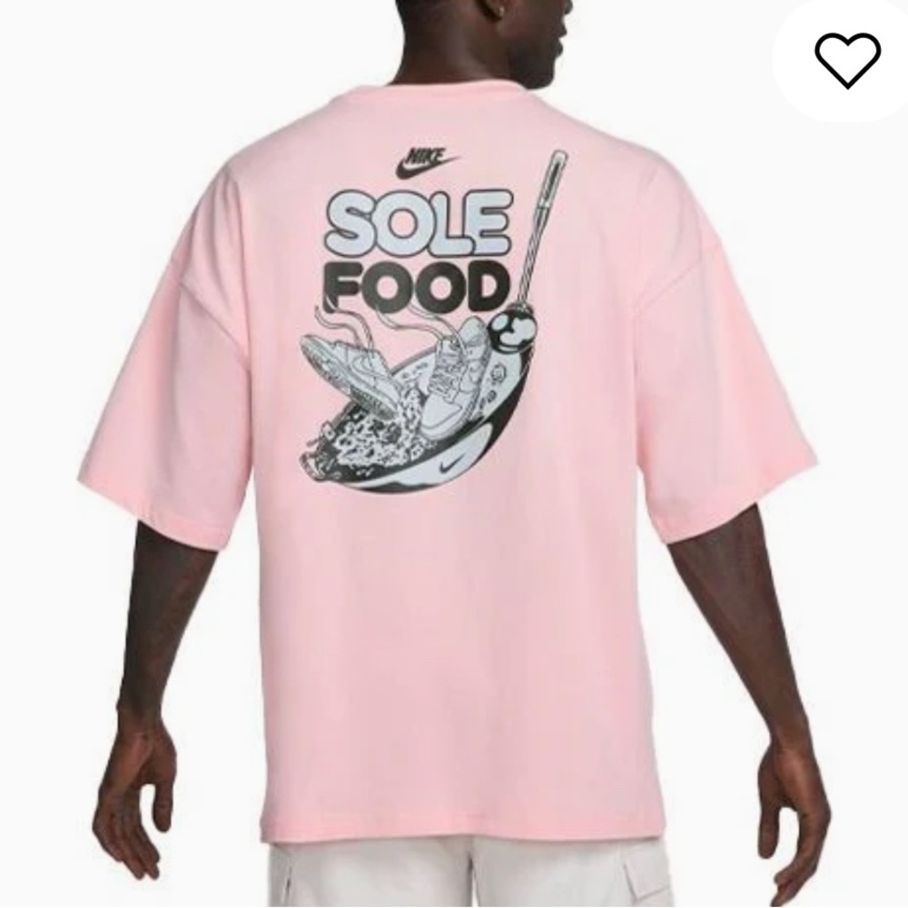Nike Sportswear Sole Food Short Sleeve Shirt in Pink (Oversized Fit - L)